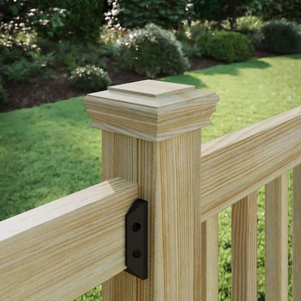 4 in. x 4 in. Classic Pressure-Treated Pine Post Cap (12-Pack)