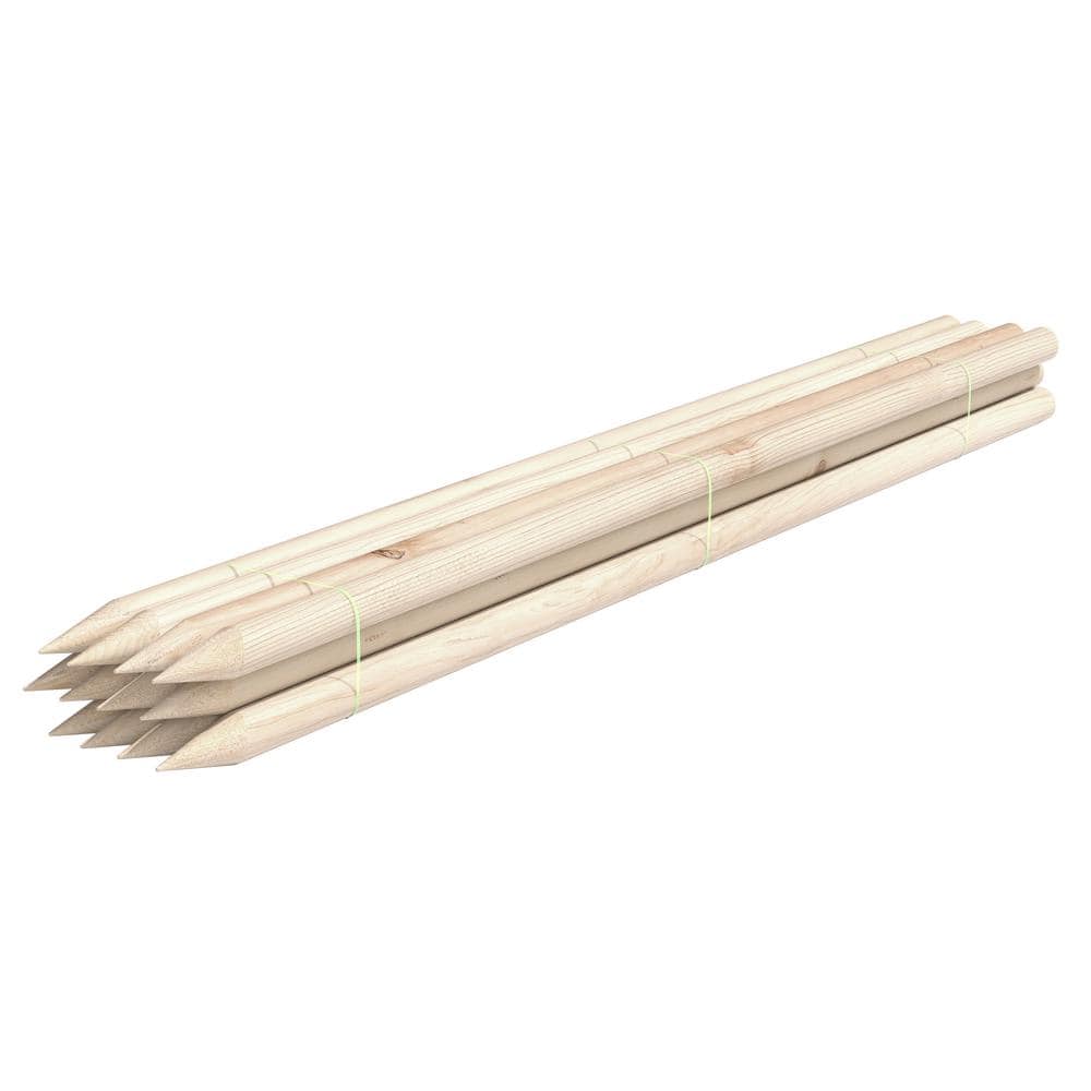 UPC 052144121868 product image for 6 ft. Round Tree Stake Lodge-Pole (12-Pack) | upcitemdb.com