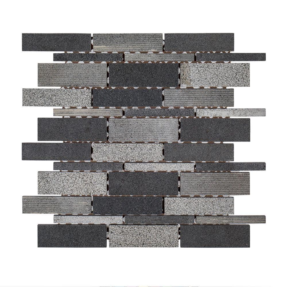 Jeffrey Court Ashes Gray 10 5 in x 10 75 in Interlocking Basalt Jeffrey Court Ashes Gray 10 5 in x 10 75 in Interlocking Basalt