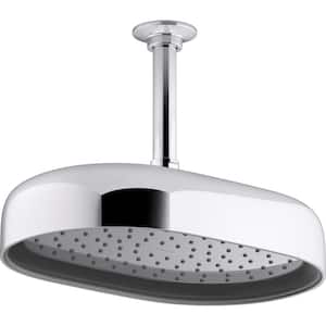 Statement 1-Spray Patterns with 2.5 GPM 10 in. Wall Mount Fixed Shower Head in Polished Chrome