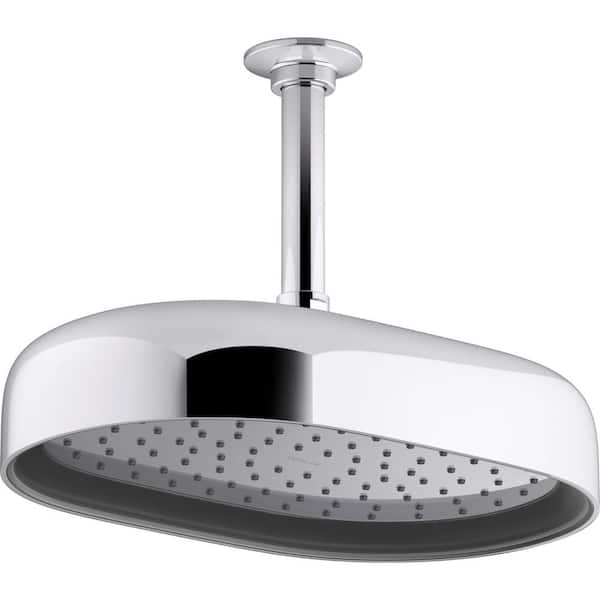 Kohler Statement 1 Spray Patterns With 175 Gpm 10 In Wall Mount Fixed Shower Head In Polished 5527