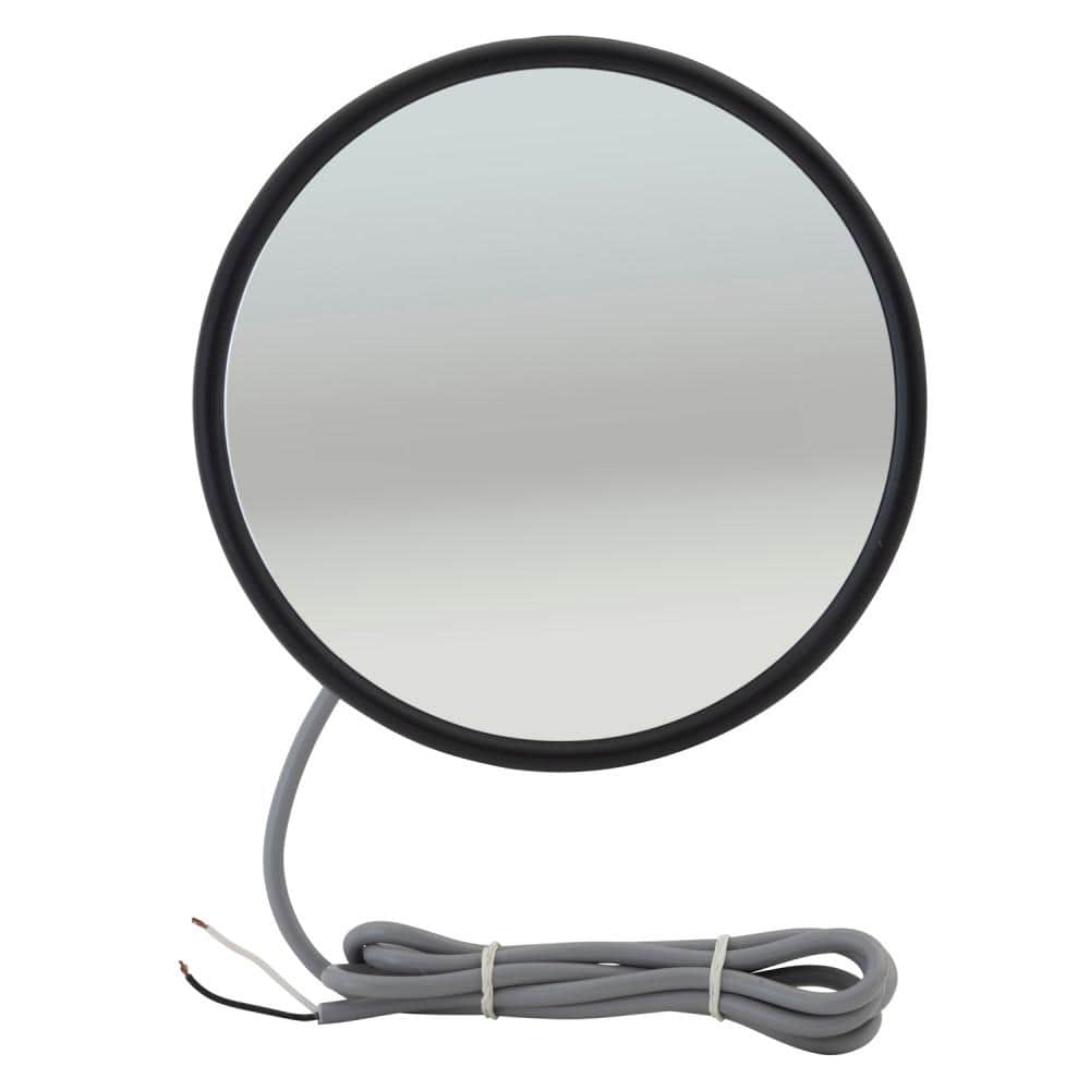 Round Convex Mirrors with Center-Mount Ball-Stud-8 in., Heated Mirror