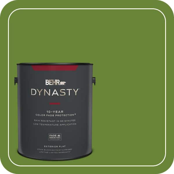 BEHR DYNASTY 1 gal. #P370-7 Sun Valley Flat Exterior Stain-Blocking Paint & Primer