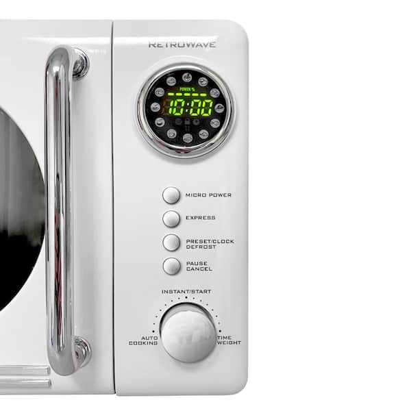Retro 0.7 cu. ft. 700-Watt Countertop Microwave Oven in White