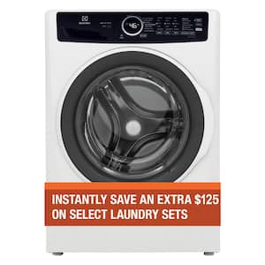 27 in. 4.5 cu. ft. High Efficiency Front Load Washer with LuxCare Wash System 20-minutes Fast Wash, ENERGY STAR in White