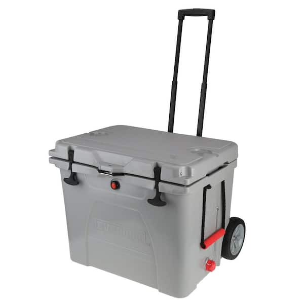 Everbilt 60 Qt. High-Performance Cooler with Heavy-Duty Wheels and Collapsible Handle