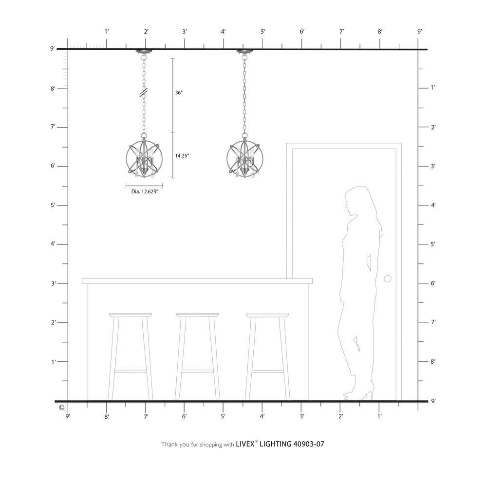 Bronze Mini Plug-in Crystal Candle Chandelier