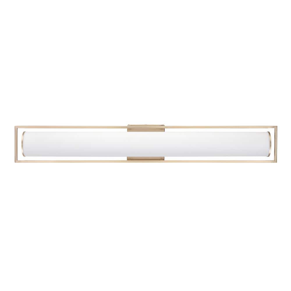 Teylor 32 in. 1 LED-Light Matte Black Vanity-Light with White Shade price history on PriceWatchPro