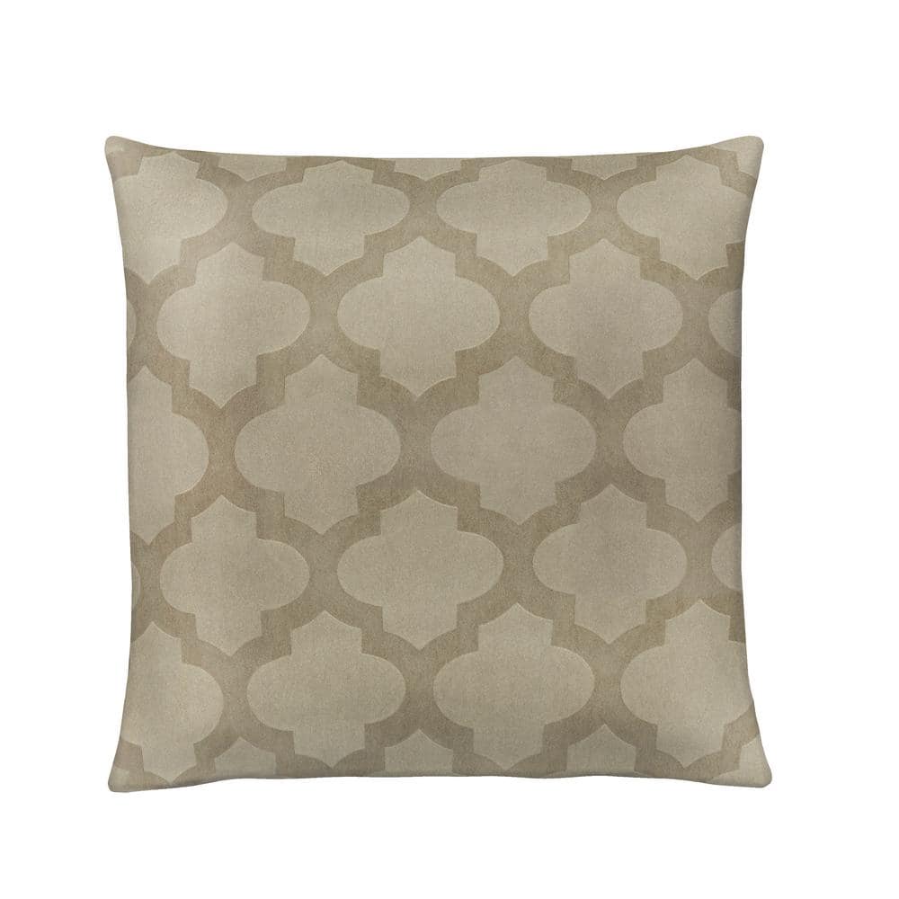 Achim Importing Co Windsor 18 in. Square Throw Pillow Camel 1