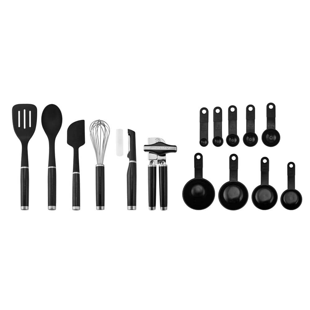 Black KitchenAid 7-Piece Essential Tool and Gadget Set 