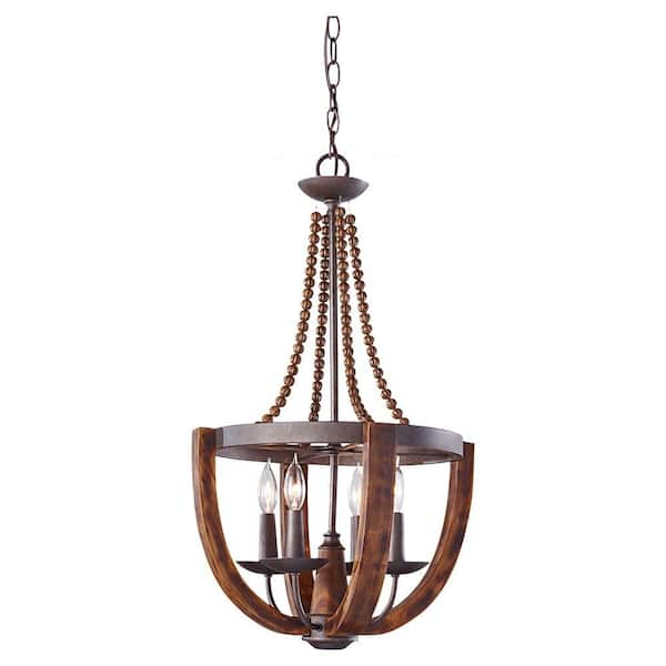 rustic chandeliers home depot