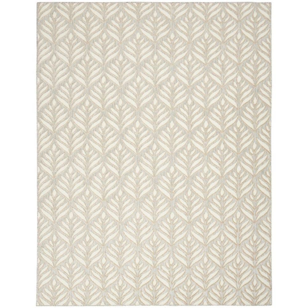 Gray, Ivory 7 ft. x 10 ft. Woven Polypropylene Rectangle Indoor/Outdoor Area Rug price history on PriceWatchPro