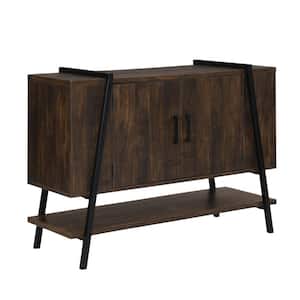 Home Source 46 in. Wide Mid Century Server with Pine Distressed Finish