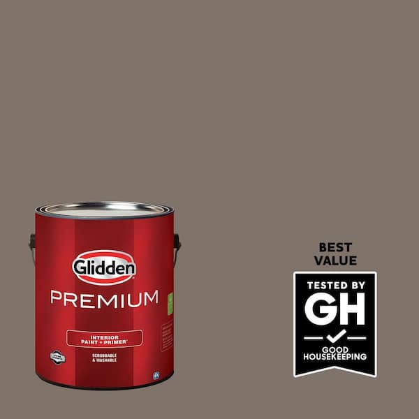 Glidden Premium 1 gal. #PPG1019-6 Tattle Tail Satin Interior Latex Paint