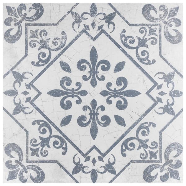 Merola Tile Atlantic Azul 17-5/8 in. x 17-5/8 in. Ceramic Floor and Wall Tile (15.33 sq. ft./Case)