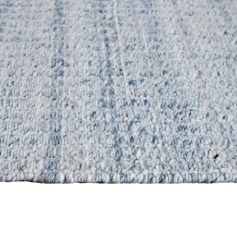Sky Blue Hand-Woven Rectangular Outdoor Polyester Rug