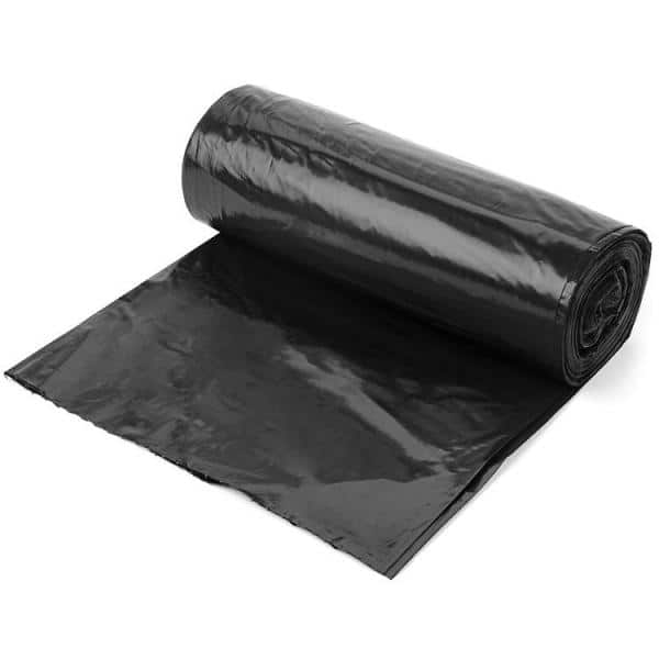 Aluf Plastics 55-60 Gallon 2 Mil (eq) Black Trash Can Liners - 38 x 58 - Pack of 100 - for Contractor & Industrial