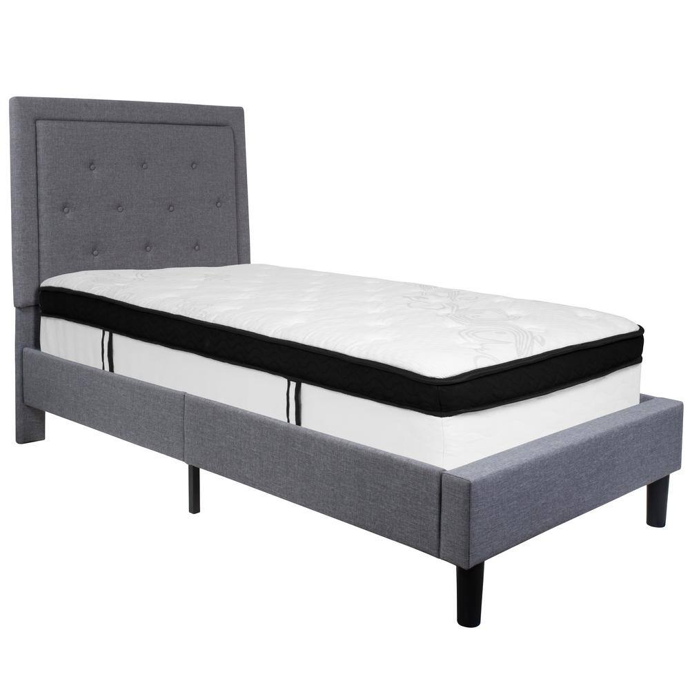 Carnegy Avenue Light Gray Twin Bed Set CGASL271040LIHD The Home Depot