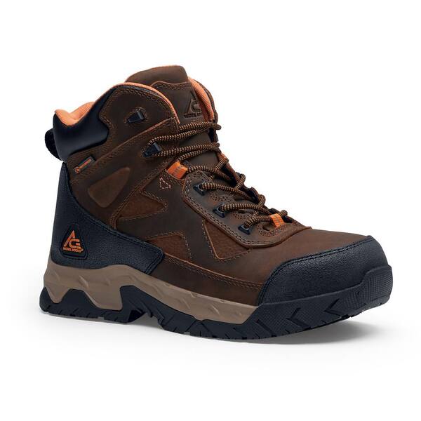 Ace Men s Glacier Water Proof 6 in. Work Boots Composite Toe Brown Size 15 M 72220 S15 The Home Depot