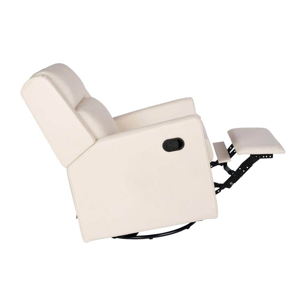 Lucy Off-White Fabric 3-in-1 Manual Recliner