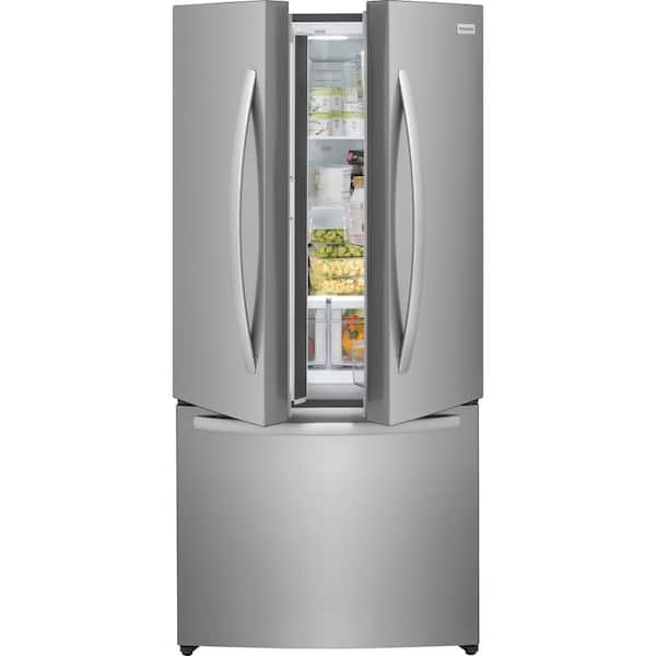 Frigidaire - 31.5 in. 18 cu. ft. Counter Depth French Door Refrigerator in Fingerprint-Resistant Stainless Look