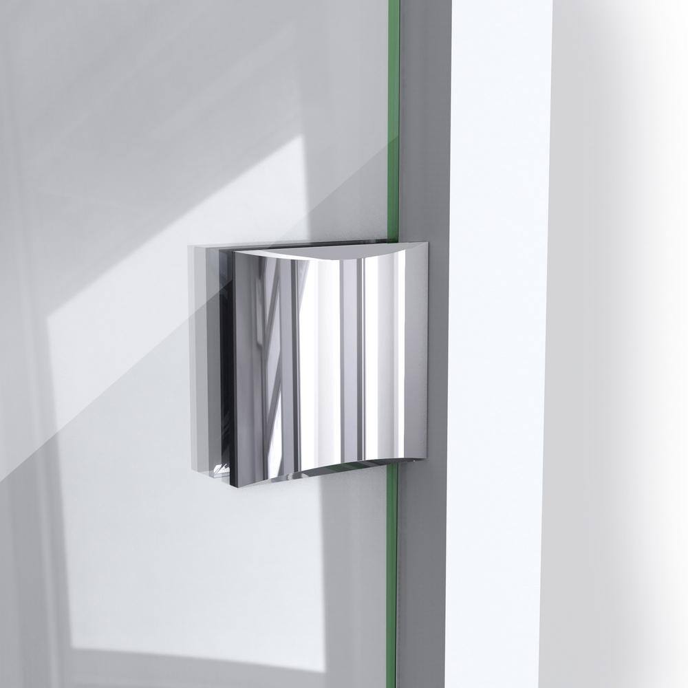 Prism Lux 40" Frameless Neo-Angle Hinged Shower Enclosure