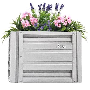 24 inch by 24 inch Square Galvalume Metal Planter Box