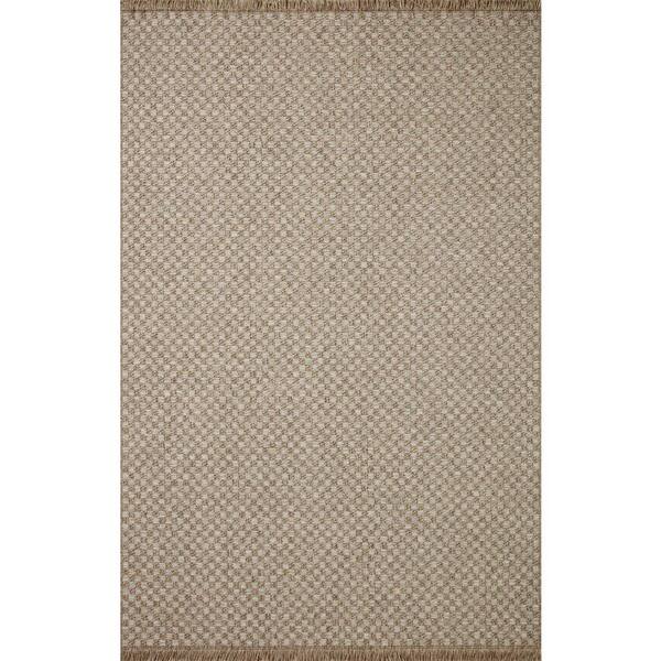 Dawn 2 ft. 3 in. x 10 ft. Natural Checkered Indoor/Outdoor Runner Area Rug