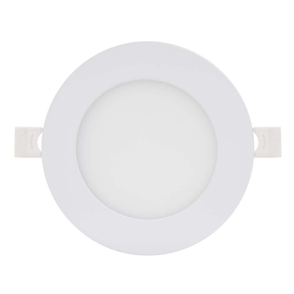 Luvoni 4" Smart Wi-Fi Tunable LED Downlight, 600 Lumens, White Aluminum