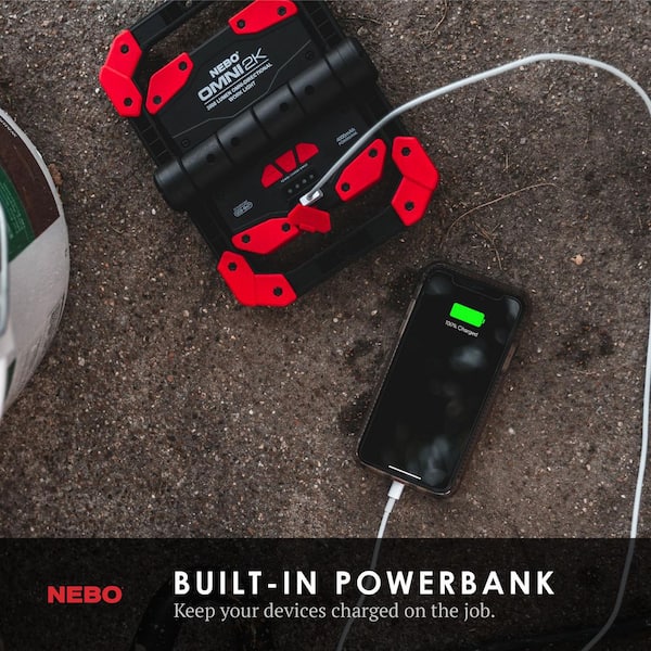 NEBO Omni 2000 Lumens Rechargable Battery LED Utiliy Flashlight