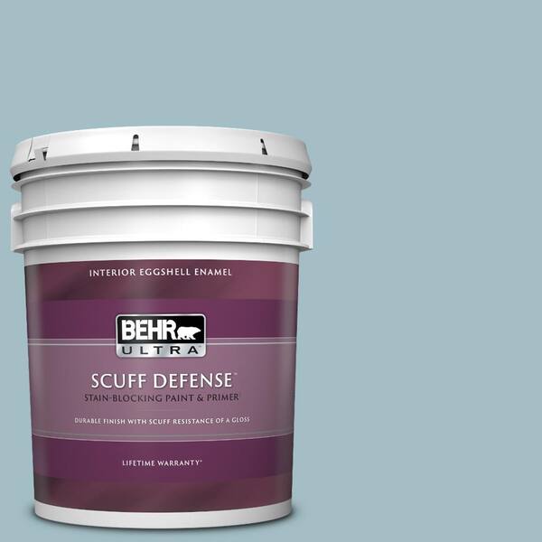 BEHR ULTRA 5 gal. #PPU13-11 Clear Vista Extra Durable Eggshell Enamel Interior Paint & Primer