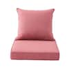 BLISSWALK Outdoor Deep Seat Cushion Set 24x24&22x24, Lounge Chair  Loveseats Cushions for Patio Furniture Watermelon Red YDS-215 - The Home  Depot