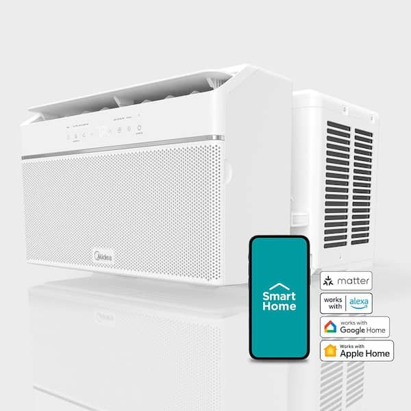 8,000 BTU 115-Volt U Plus Shaped Smart Inverter Window Air Conditioner Wi-Fi, for up to 350 sq. ft. Energy Star