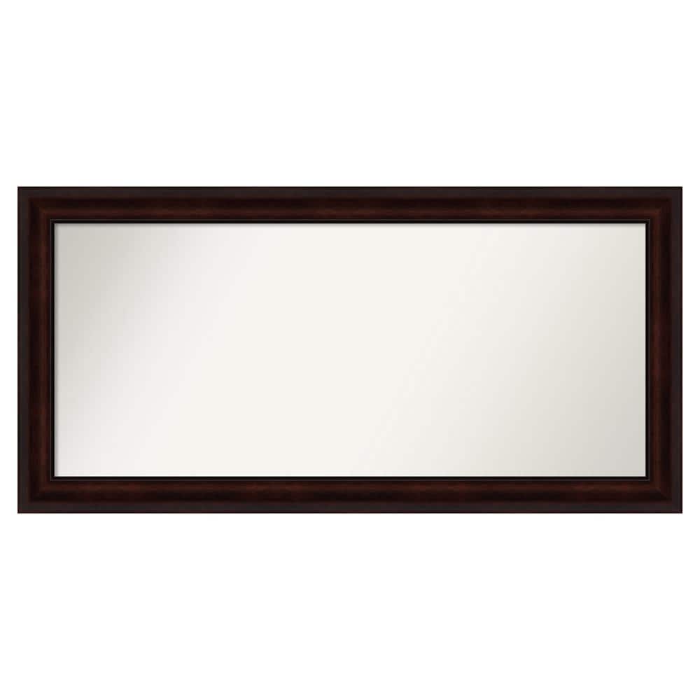 Coffee Bean Brown 51.25 in. x 25.25 in. Custom Non-Beveled Satin Recyled Polystyrene Framed Vanity Wall Mirror price history on PriceWatchPro