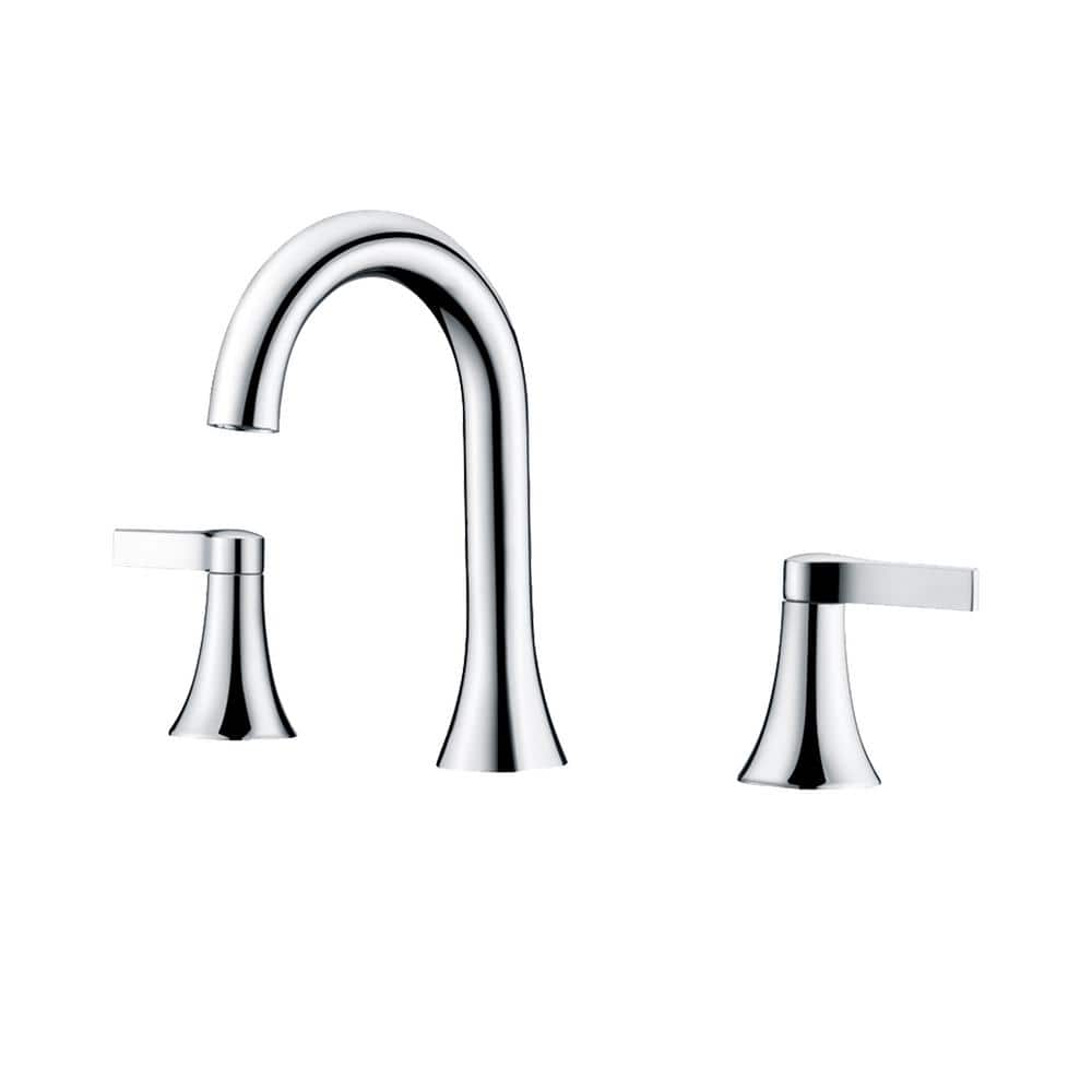 LUXIER Contemporary 8 in. Widespread 2Handle Bathroom Faucet in Chrome