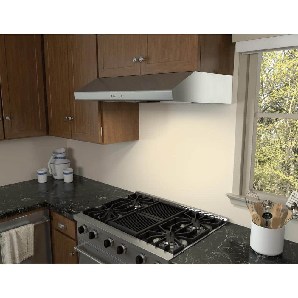 Zephyr 36" Stainless Steel Under Cabinet Range Hood with LED Lighting