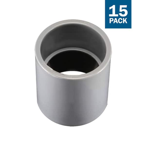 Cantex 3/4 in. Schedule 40-Standard Center Stop PVC Coupling, (15-Pack)