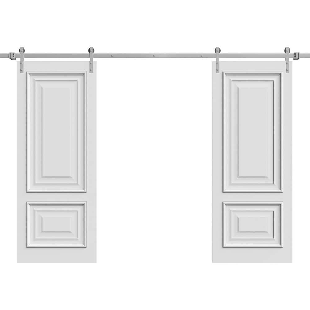 7822 84 in. x 96 in. Sold Core White Enamel Color Wood Sliding Barn Door with Hardware Kit price history on PriceWatchPro