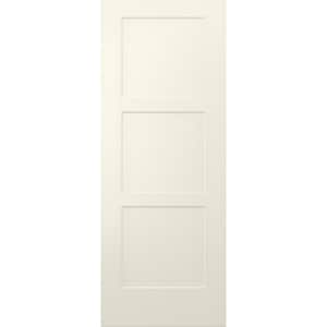 32 in. x 80 in. Birkdale Vanilla Paint Smooth Solid Core Molded Composite Interior Door Slab