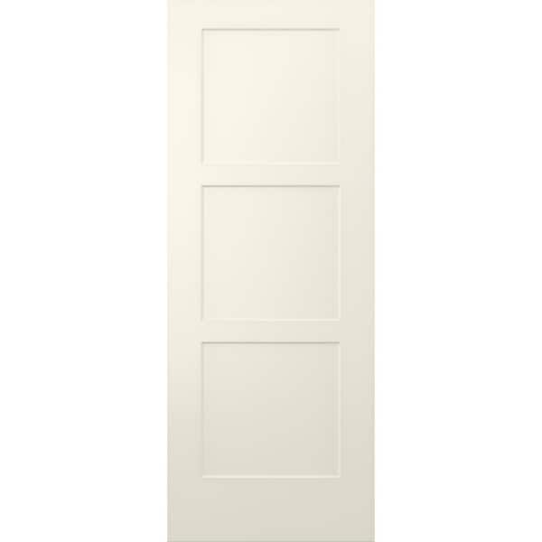JELD-WEN 32 in. x 80 in. Birkdale Vanilla Paint Smooth Solid Core Molded Composite Interior Door Slab
