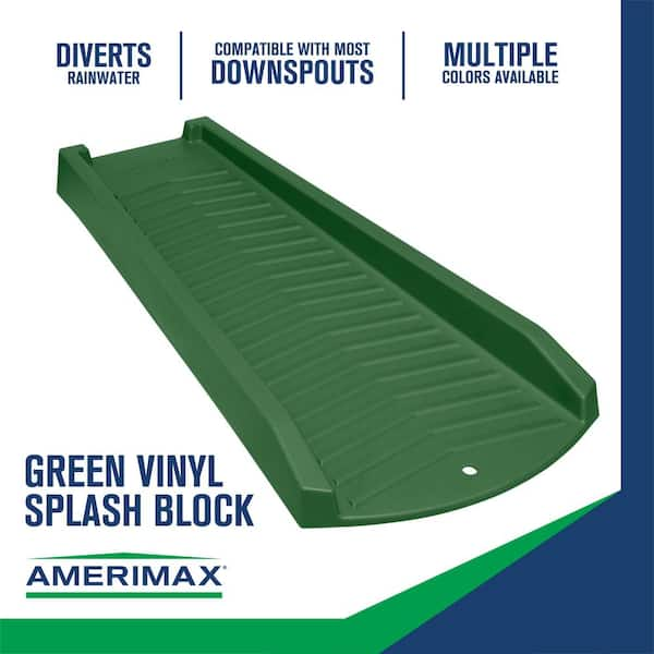 24 in. Green Vinyl Splash Block