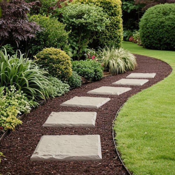 VEVOR Garden Stepping Stones, 8 Pcs 15.5 x 15.5 in. Weather