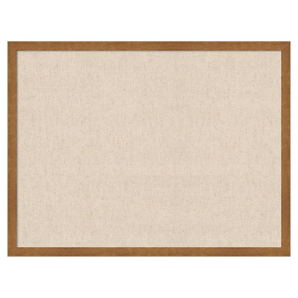 Natural Linen by The Creative Bunch Studio 25 in. x 19in. Carlisle Blonde Narrow Wood Framed Fabric Pinboard Memo Board price history on PriceWatchPro