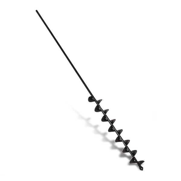32 in. Bulb Planter Extended Length Garden Auger Drill Bit with 7 Spiral Blades for 3/8 in. Hex Drive Drill