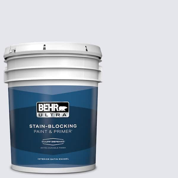 BEHR ULTRA 5 gal. #620A-1 Graceful Extra Durable Satin Enamel Interior Paint & Primer