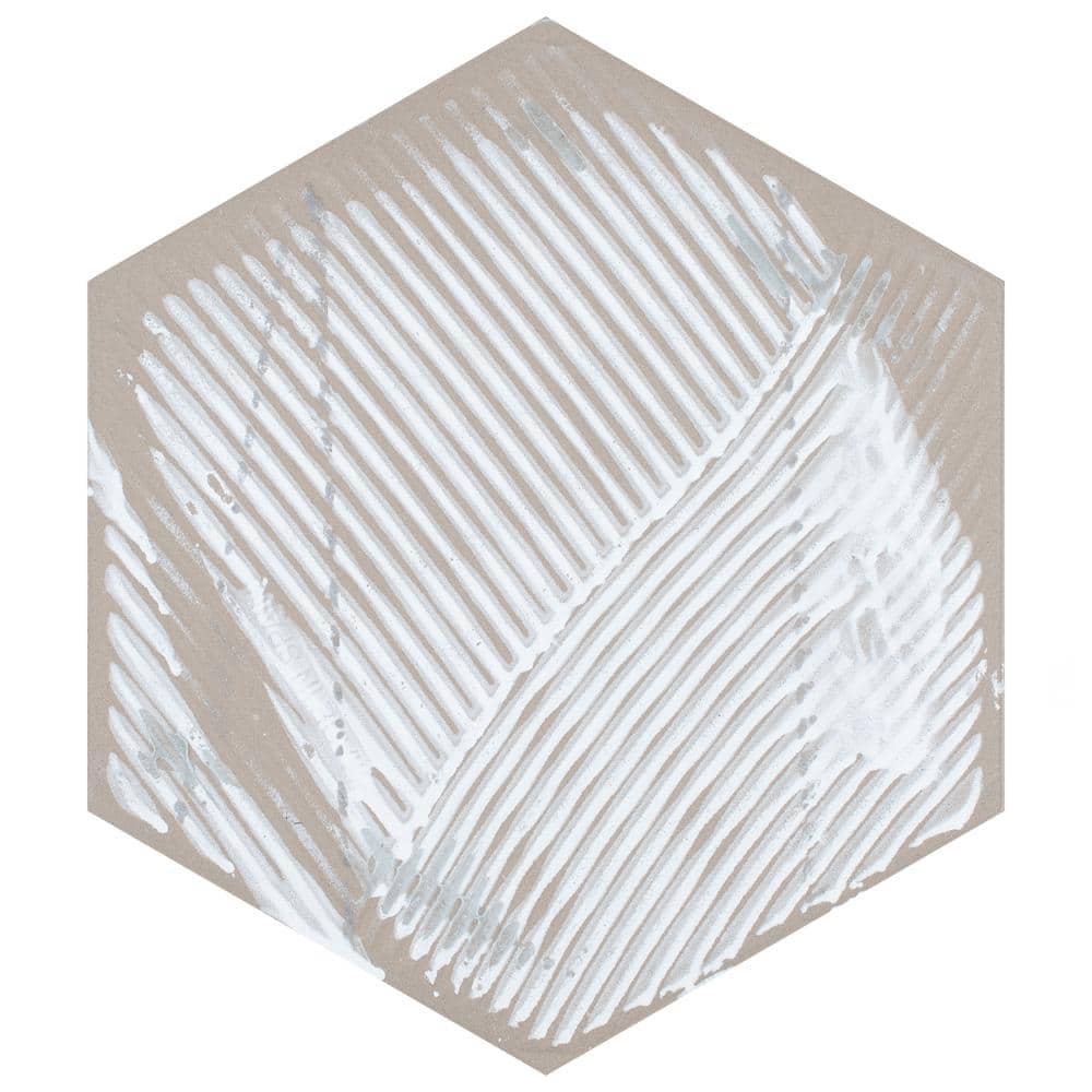 Gaudi Lux Black Porcelain Hexagon Wall and Floor Tile