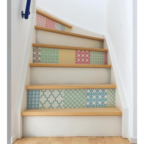 WallPops 34.5 in. x 39 in. Stand Out Stair Decor Wall Decal