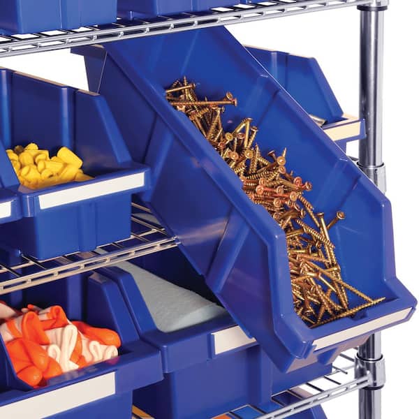 Seville Classics 8-Tier Commercial NSF Certified 24-Bin Rack