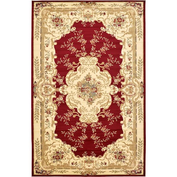 Unique Loom Versailles Leon Red 10' 6 x 16' 5 Area Rug