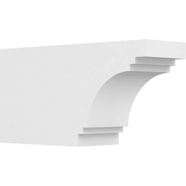 Ekena Millwork 6 in. x 10 in. x 20 in. Pescadero PVC Rafter Tail Brace